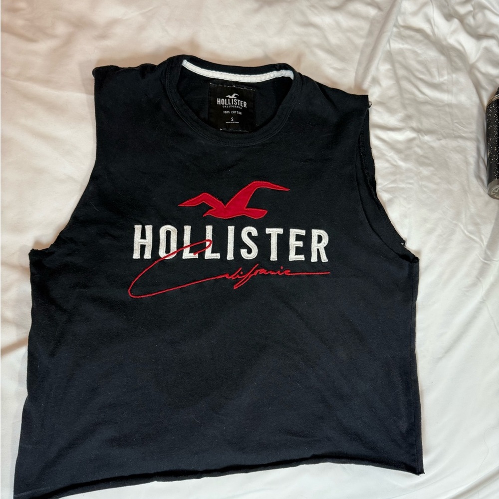 Hollister Black Cotton T-Shirt